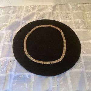 Gold rhinestone choker